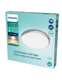 Lámparas de techo/Plafón SPRAY 17W, Ø34,7cm, plata, 2700K, IP44 estanco al agua