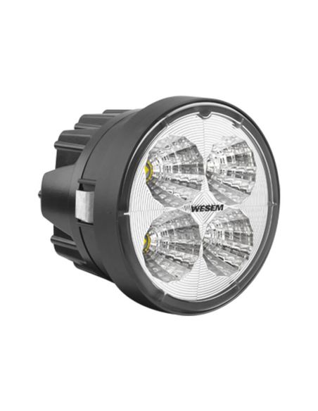 Phare de travail rond à LED pour Fendt 2000Lm 21W 58º avec connecteur H9-H11