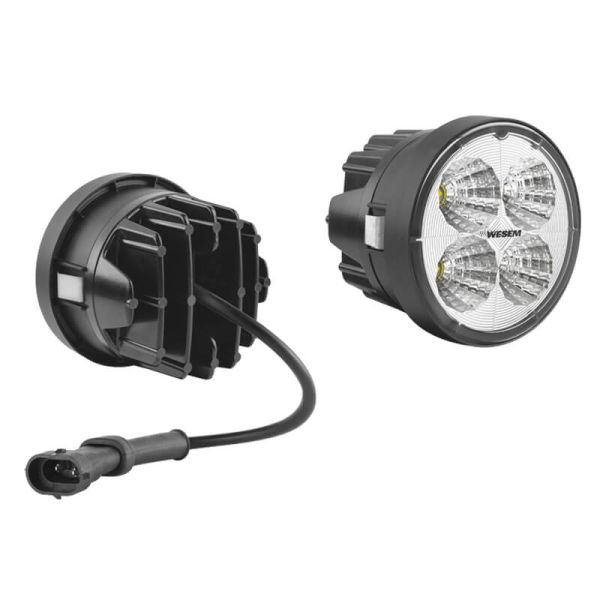 Faro LED de trabajo redondo para Fendt 2000Lm 21W 58º con conector H9-H11 Wesem CRC6H.58401