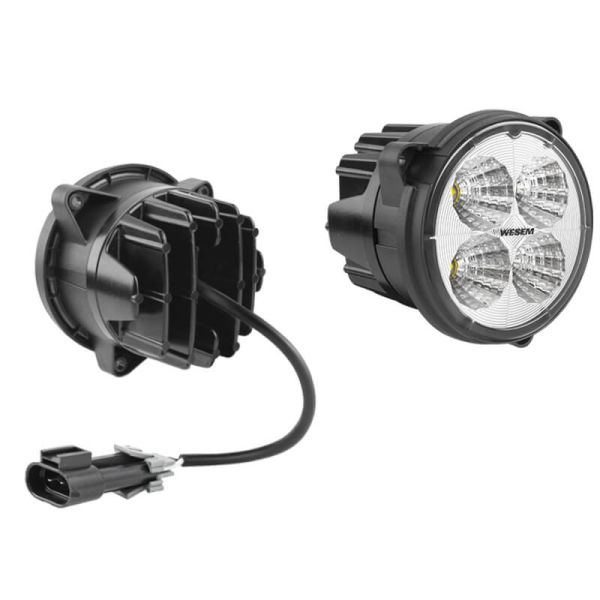 Lampe de travail LED 21 W avec connecteur Delphi pour tracteurs New Holland et chargeurs série 200 2000 Lm 58º Wesem