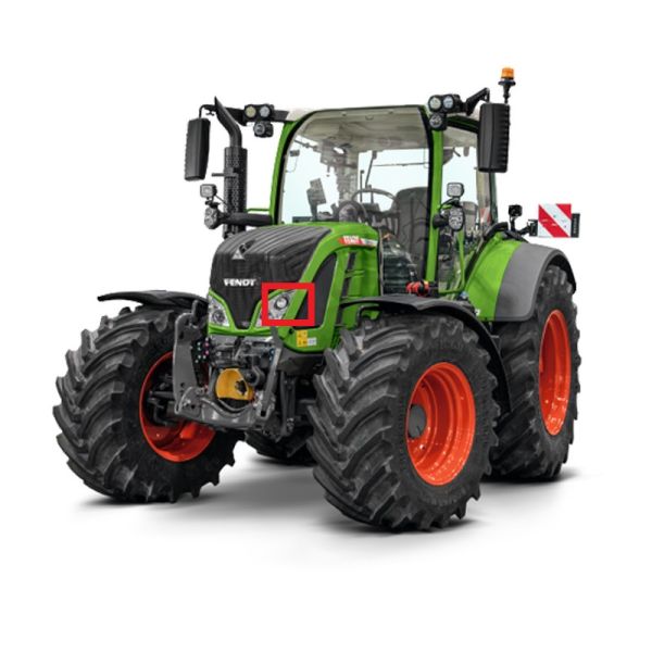 Faro LED de trabajo redondo para Fendt 2000Lm 21W 58º con conector H9-H11