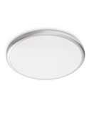 Plafón de techo redondo TWIRLY 12W, gris, 2700K 1200Lm