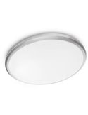 Plafón de techo redondo TWIRLY 12W, gris, 2700K 1200Lm