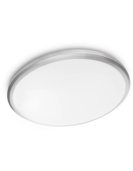 Candeeiro de teto redondo TWIRLY 12W, cinzento, 2700K 1200Lm