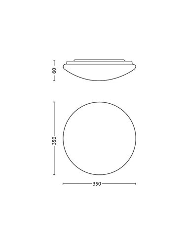 Lámparas de techo/Plafón TWIRLY 17W, blanco 2700K/4000K