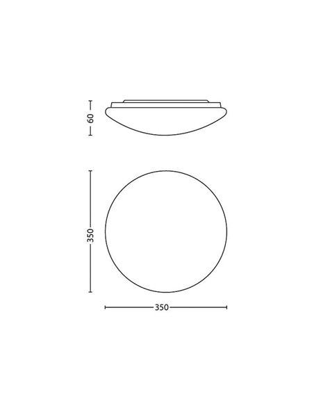 Lámparas de techo/Plafón TWIRLY 17W, blanco 2700K/4000K