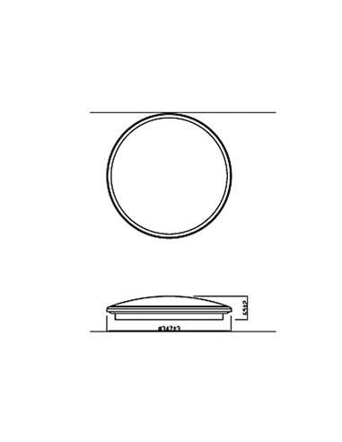 Lámparas de techo/Plafón TWIRLY 17W, blanco 2700K/4000K