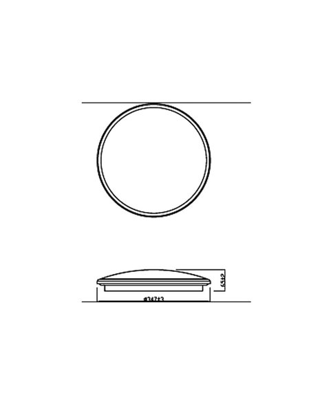 Candeeiros de teto TWIRLY 17W, branco 2700K/4000K
