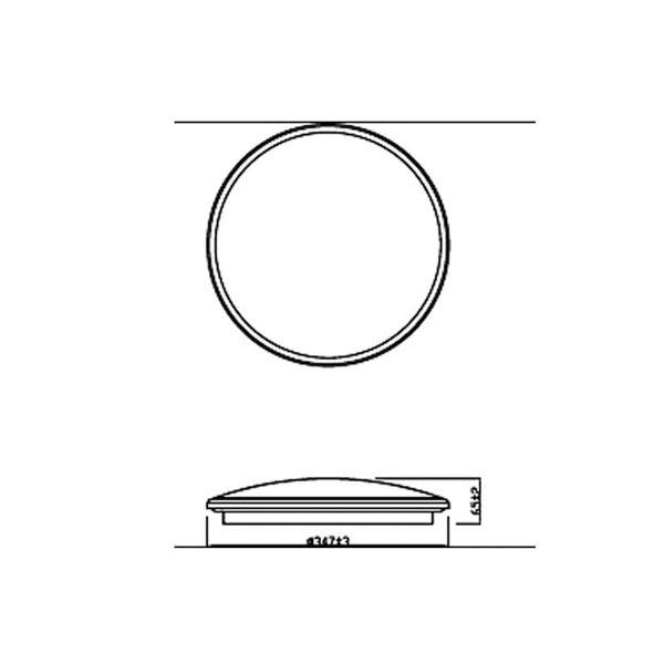 Plafonniers TWIRLY 17W, blanc 2700K/4000K