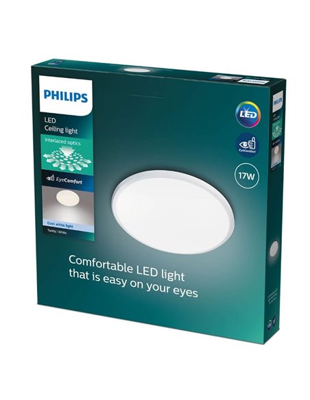 Plafonniers TWIRLY 17W, blanc 2700K/4000K