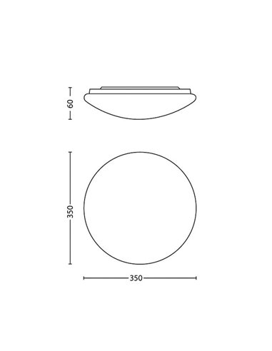 Lámparas de techo/Plafón TWIRLY 17W, gris 2700K