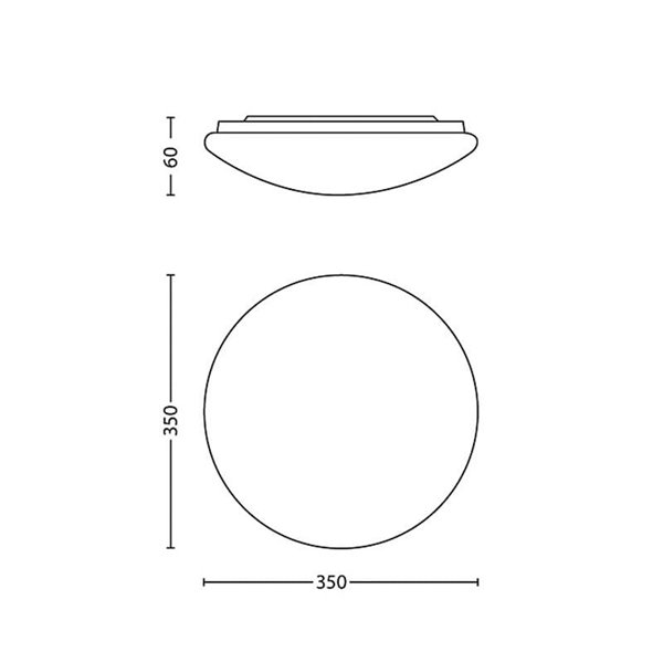 Lámparas de techo/Plafón TWIRLY 17W, gris 2700K