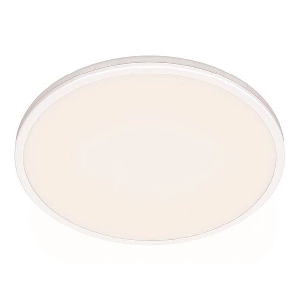Plafón de Techo OZZIET 18W, Ø30cm blanco, regulable 2700K/4000K