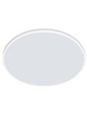 Plafón de Techo OZZIET 36W, Ø50cm, blanco, regulable 2700K/4000K