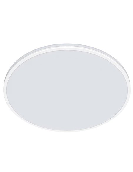 Plafón de Techo OZZIET 36W, Ø50cm, blanco, regulable 2700K/4000K