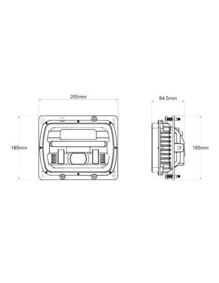Medidas Faro LED H4 homologado Cortas y Largas IP6K9K para Fiat Case Series 46, 56, 66, 80, 88, 90, 93 y Más