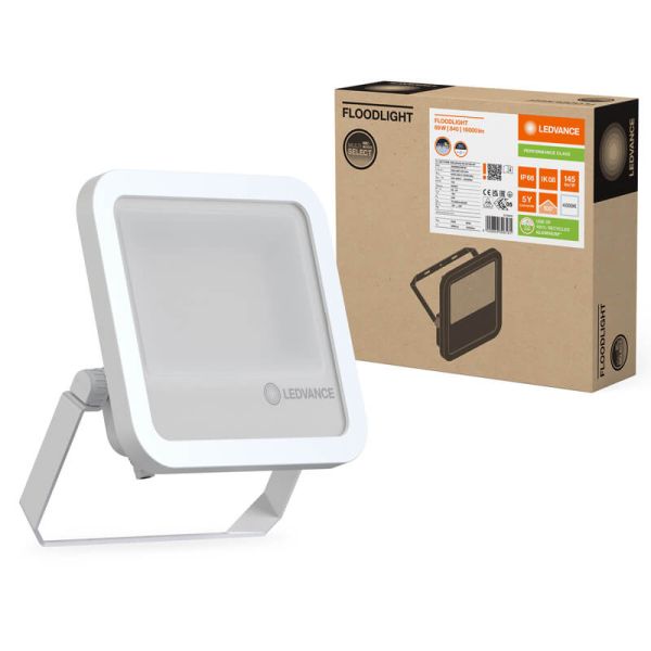 Gen4 69W - 100 IP66 Holofote LED branco para exterior - Alta potência e eficiência 10.000 Lm Gen 4 FL 100 P 69W 10KLM 4000K