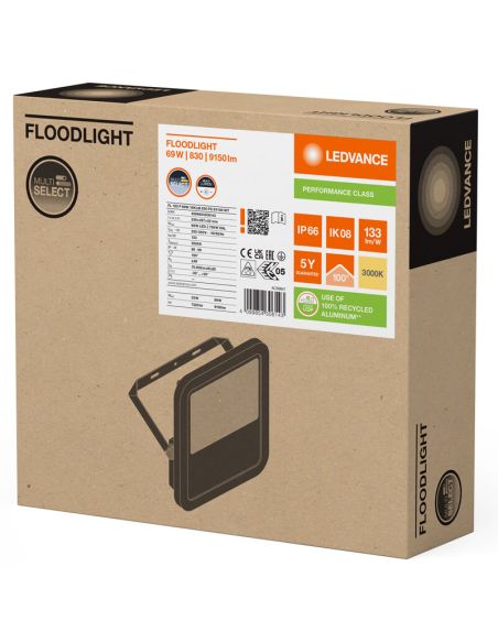 Proyector LED Exterior Gen4 69W - 100 IP66 Blanco - Alta Potencia y Eficiencia 10.000Lm Gen 4 FL 100 P 69W 10KLM 3000K
