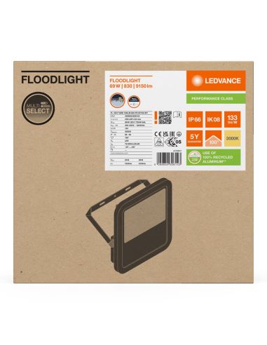 Projecteur LED d'extérieur blanc Gen4 69 W - 100 IP66 - Haute puissance et efficacité 10 000 lm Gen 4 FL 100 P 69 W 10 KLM 3 000