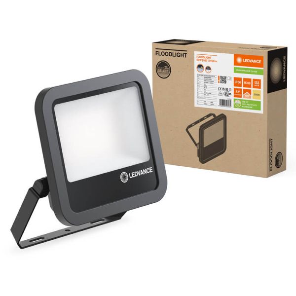 Proyector LED Exterior Gen4 Negro 69W IP66 - Alto Rendimiento y Eficiencia 10.000Lm FL 100 P 10KLM LedVance
