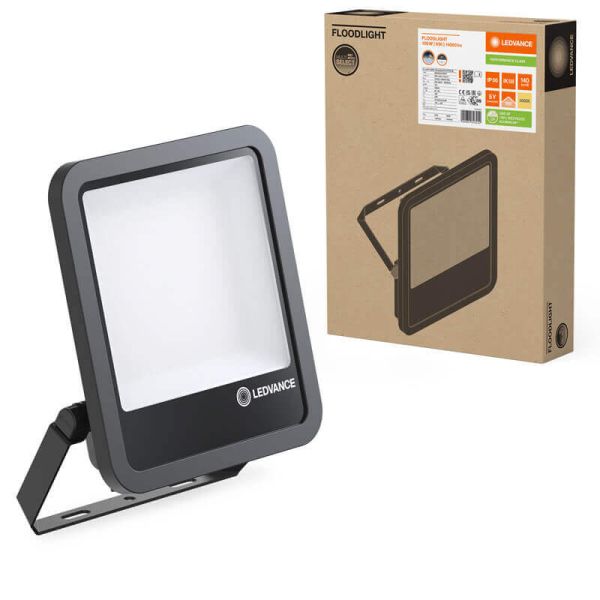 Holofote LED externo preto 100W -...