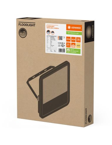 LED-Außenprojektor Schwarz 100W -...