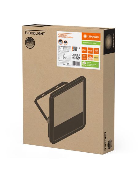 Holofote LED branco para exterior 100W - 150 - 15.000Lm IP66 Ledvance Gen 4 FL 150 P 100W 15KLM 3000K