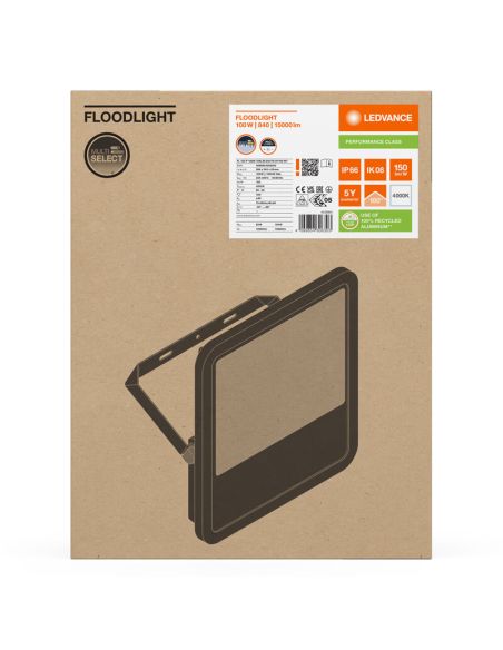 Holofote LED branco para exterior 100W - 150 - 15.000Lm IP66 Ledvance Gen 4 FL 150 P 100W 15KLM 4000K
