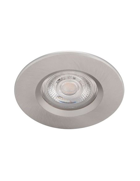 Foco empotrable para baño DIVE, 5W regulable, níquel, 2700K, estanco al agua
