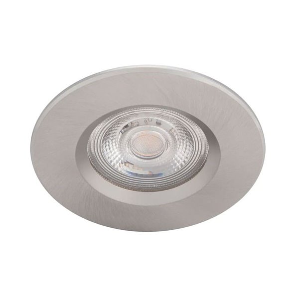 Foco empotrable para baño DIVE, 5W regulable, níquel, 2700K, estanco al agua