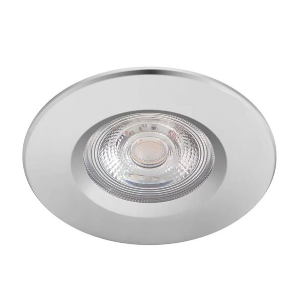 Lot de 3 spots encastrables salle de bain DIVE, 5W dimmable, chrome, 2700K, étanche