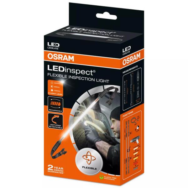 Lámpara de Inspección Flexible LEDinspect de OSRAM | 10W | 1000lm | USB-C Valida para Capot LEDIL416