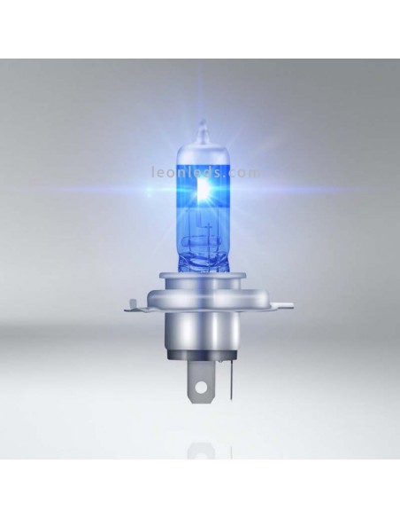 Bombillas H4 Cool Blue Boost para vehículos de 12V +50% de luz hiper azul 5000K Osram | LeonLeds Iluminación