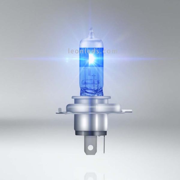 Bombillas H4 Cool Blue Boost para vehículos de 12V +50% de luz hiper azul 5000K Osram | LeonLeds Iluminación