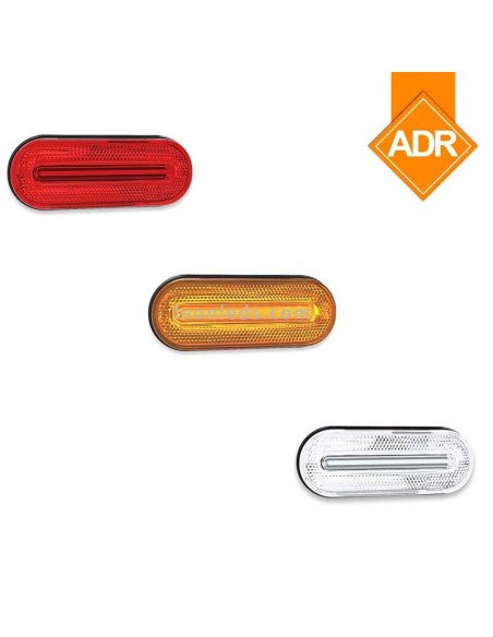 Piloto Lateral Led ADR Reflectante efecto neon FT-070 Fristom Sin Soporte Color Ambar, Blanco, Rojo | Leonleds