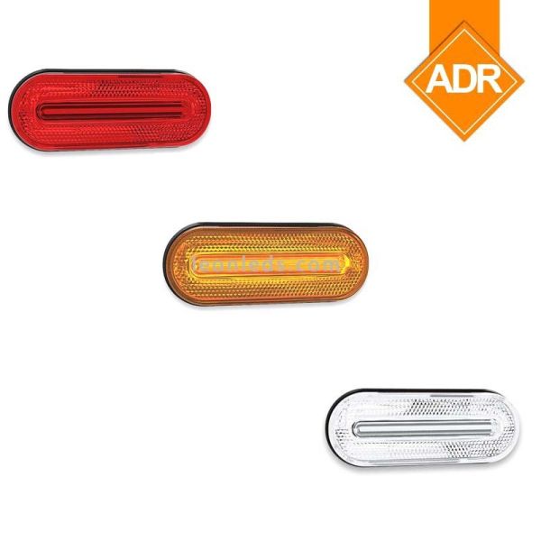 Piloto Lateral Led ADR Reflectante efecto neon FT-070 Fristom Sin Soporte Color Ambar, Blanco, Rojo | Leonleds