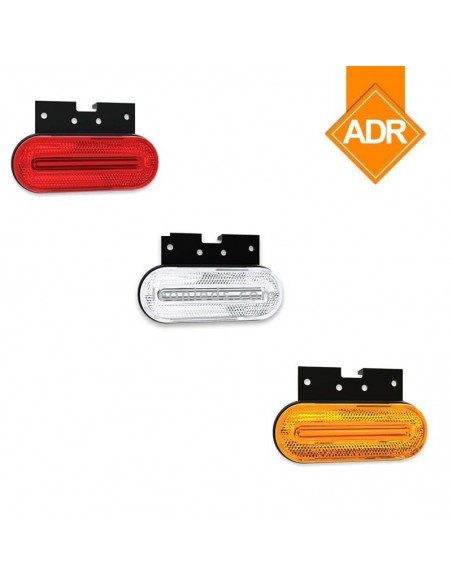 Piloto Led ADR Lateral delantero trasero FT-070+K con soporte de Fristom efecto Neon | Leonleds