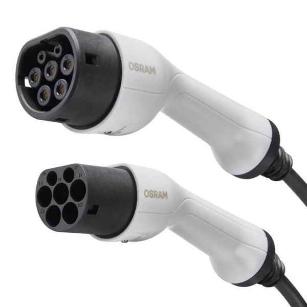 Cable de Carga 5 metros OSRAM BATTERYcharge 7PIN | 3 Fases | 16A | Tipo 2 OCC21P05