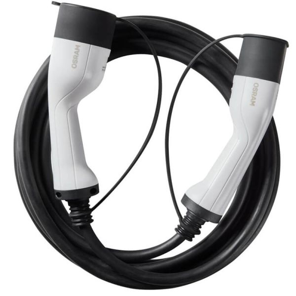 Cable de Carga 5 metros OSRAM BATTERYcharge 7PIN | 3 Fases | 16A | Tipo 2 OCC21P05