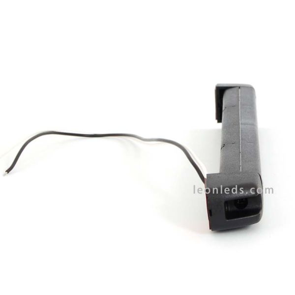 Lámpara Barra LED para vehiculos de 12v de interior o exterior Ip68 negra luz blanca giratoria | LeonLeds Iluminación