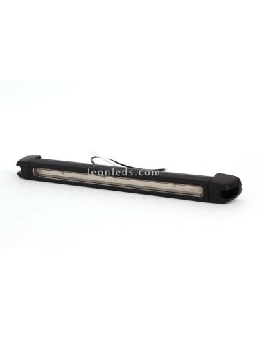 Lámpara Barra LED para vehiculos de 12v de interior o exterior Ip68 negra luz blanca giratoria | LeonLeds Iluminación