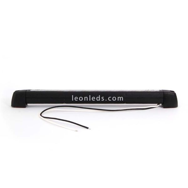 Lámpara Barra LED para vehiculos de 12v de interior o exterior Ip68 negra luz blanca giratoria | LeonLeds Iluminación