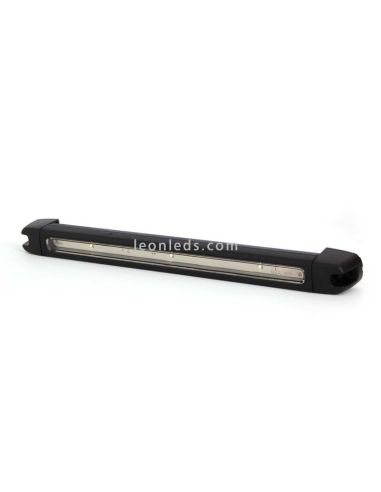 Lámpara Barra LED para vehiculos de 12v de interior o exterior Ip68 negra luz blanca giratoria | LeonLeds Iluminación
