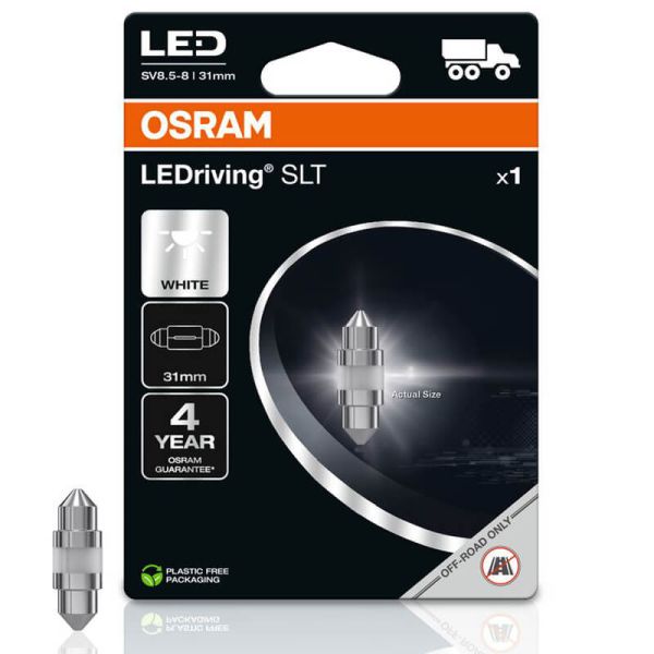Bombilla LED SV8.5-8 C5W 31mm 24V 6000K | OSRAM LEDriving® SLT (1 Unidad) 6430DWP-1BL