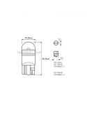 Medidas Bombillas LED Osram T10 6000K 24V 1W (2Uds) LEDriving SLT 2845DWP-2BL Osram