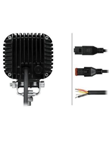 Farol traseiro LED de longo alcance com luz de posição âmbar e branca Hella S3000 2.0 - 3000Lm R148 1GA 357 109-041