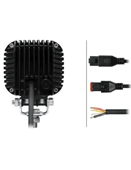 Farol traseiro LED de longo alcance com luz de posição âmbar e branca Hella S3000 2.0 - 3000Lm R148 1GA 357 109-041