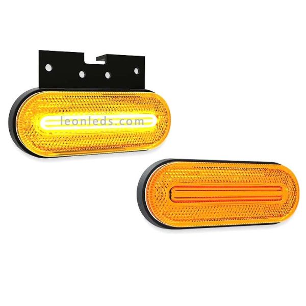 Piloto Lateral e Intermitente LED FT- 071 de Fristom con Cable Ambar | LeonLeds
