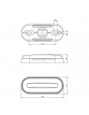Piloto Lateral e Intermitente LED FT- 071 de Fristom con Cable Ambar | LeonLeds