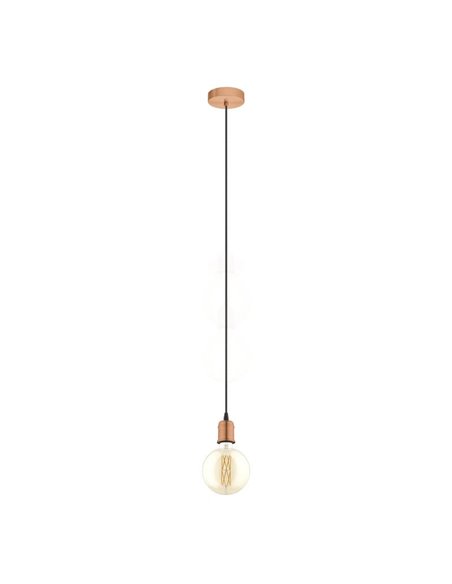 Candeeiro suspenso YORTH cobre escovado E27 | Estilo Vintage | EGLO